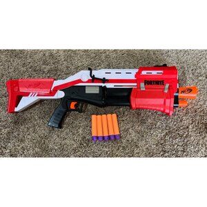 Nerf Gun Fortnite TS-1 Tactical Shotgun Blaster Bossmerg-12 Tactical ~ Tested